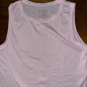 Fleo - Cropped Tank Top - Light Pink - Size L